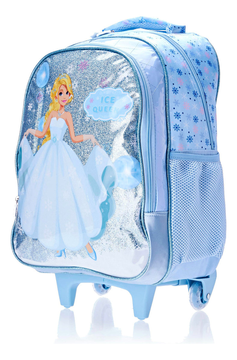 Kit Mochila Infantil Go Kids Ice Queen 3 Peças Isibras