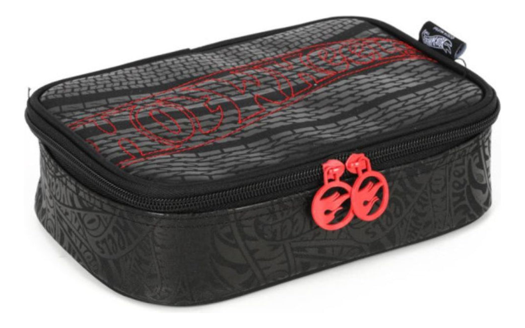 Estojo Box Escolar 100 Pens Hotwheels Infantil - Luxcel Cor Vermelho Hot Wheels