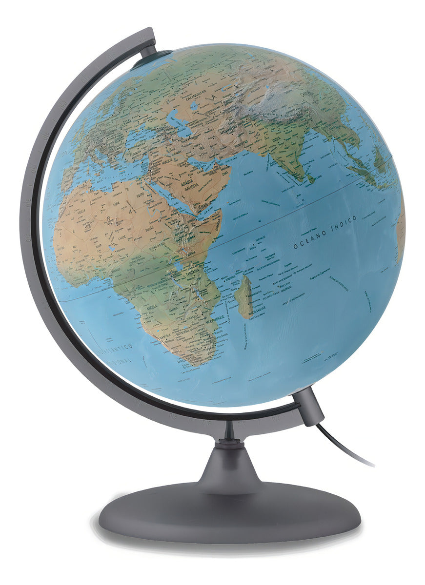 Globo Terrestre Político com LED Tecnodidattica Orion Creation 30cm