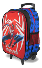 Mochila Escolar Rodinhas SM Homem Aranha Azul 20L Meninos