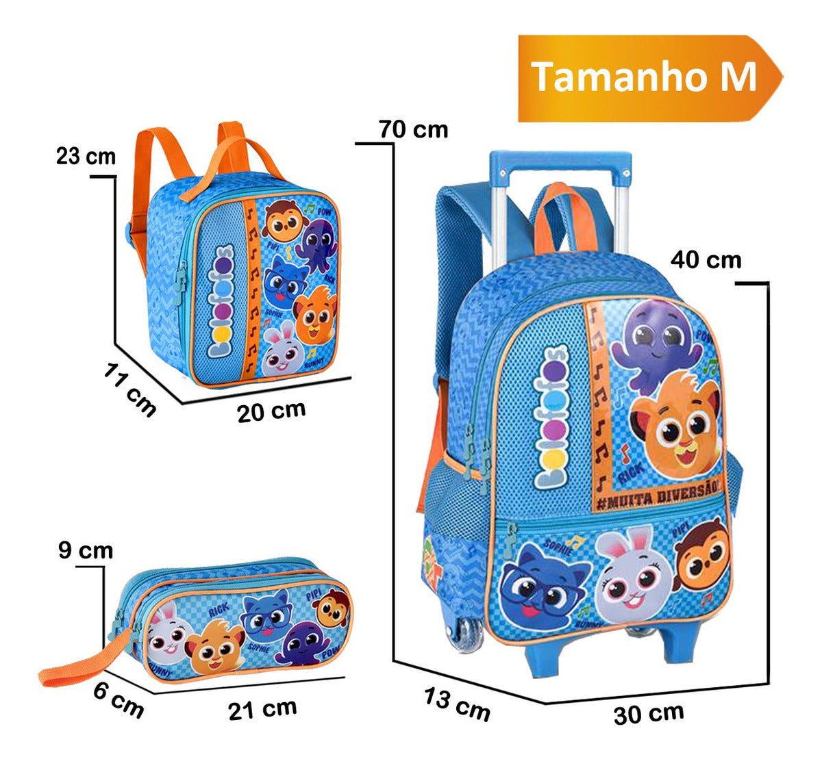 Kit Mochila Rodinhas Youtube Bolofofos Youtube Pipi Clio