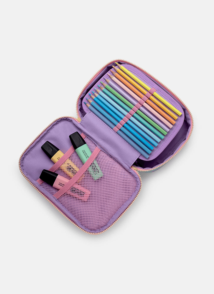 Estojo Grande Gata Sereia Escolar Infantil - Puket