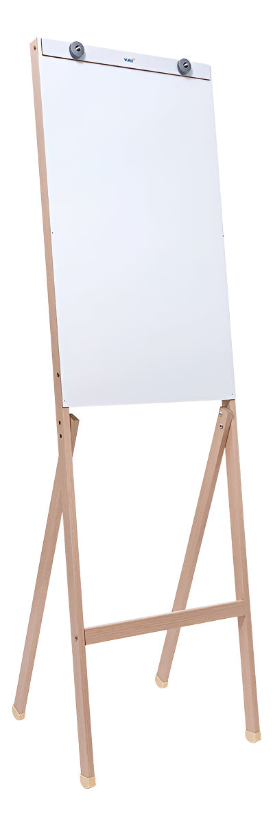 Cavalete Flip Chart Stalo Madeira Branco 1.75m com Pregadores