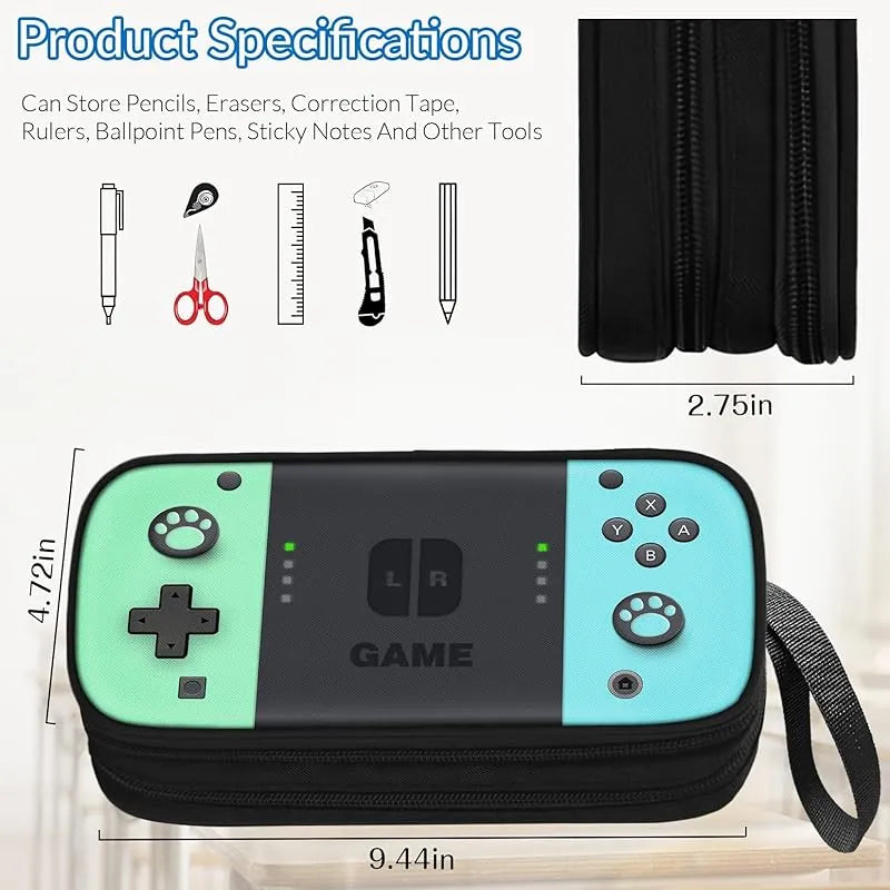 Estojo Infantil Grande Com Compartimentos