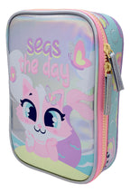 Estojo Grande Gata Sereia Escolar Infantil - Puket