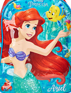 Mochila Infantil com Rodas 1 Bolso Princesa Ariel Xeryus Cor Vermelho