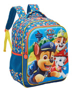 Mochila Escolar Costas Xeryus 16 Patrulha Canina Paw Patrol Alto Relevo Chase Rubble Marshall Azul - Infantil