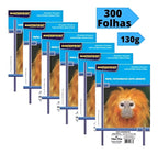 Papel Fotográfico Adesivo A4 Glossy 130g 300 Fls Masterprint Cor Branco