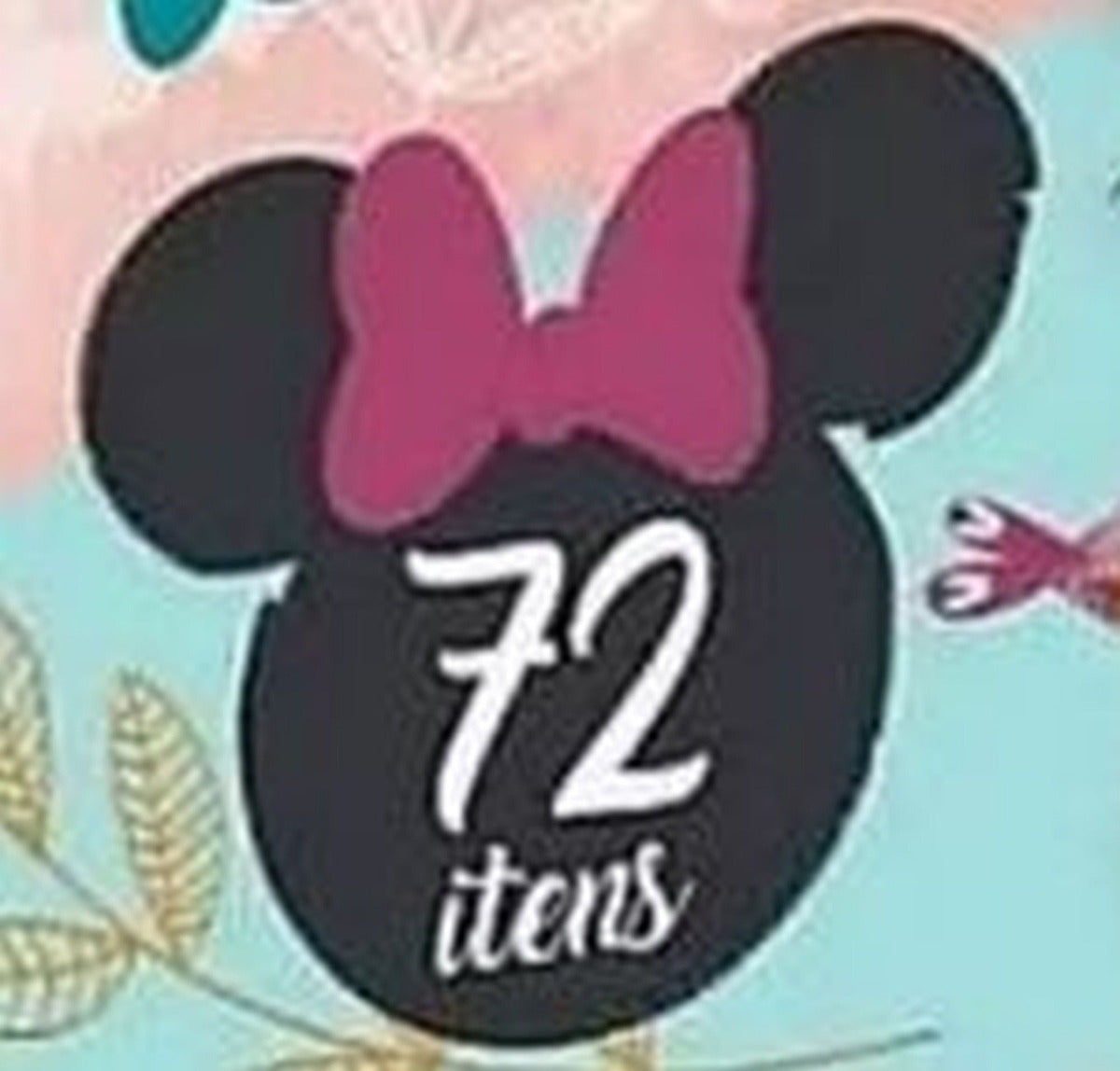 Maleta Infantil Para Colorir Minie Retangular Com 72 Itens!!