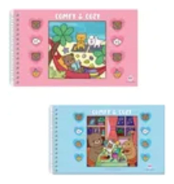 Kit 2 Livros Colorir Infantil + Canetinhas Touch 60 Cores