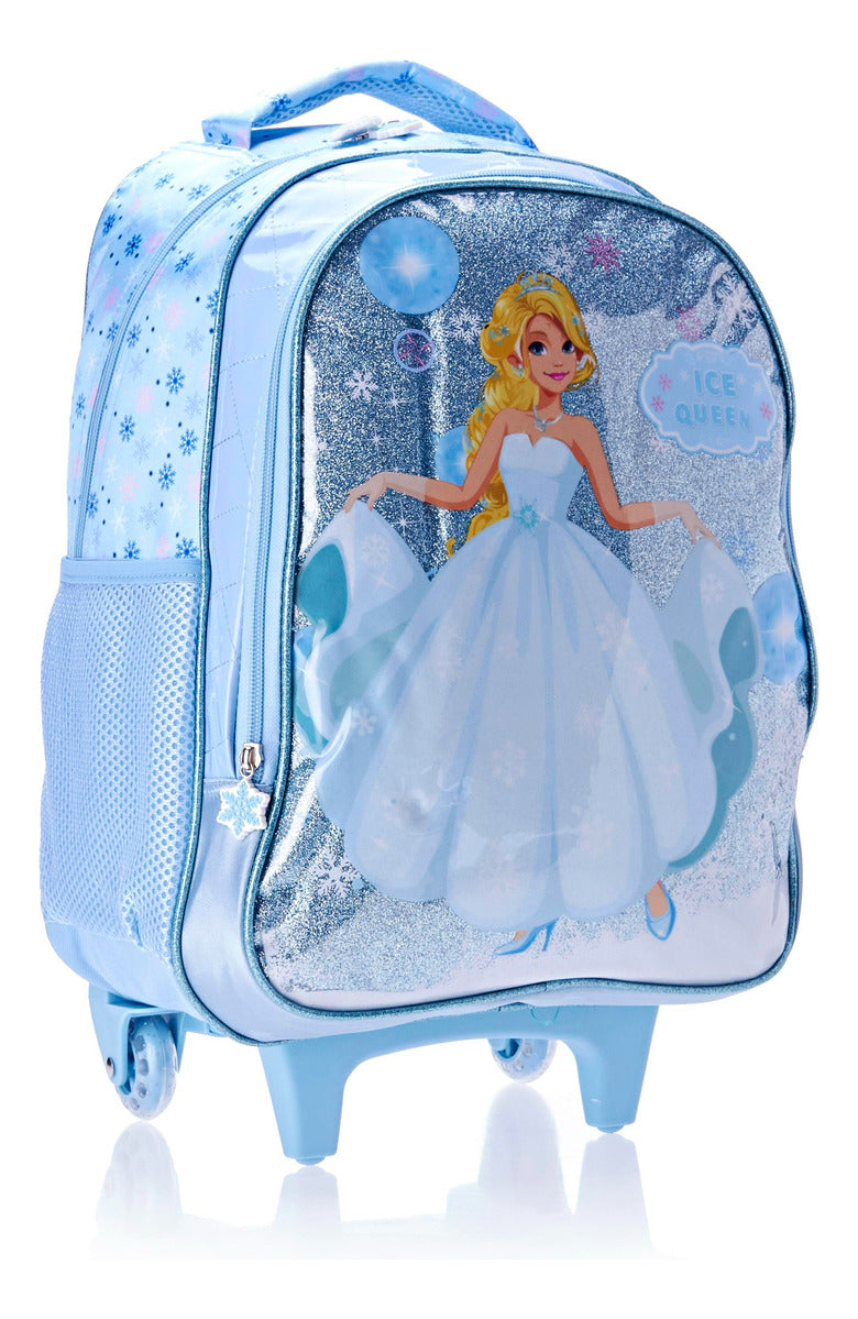 Kit Mochila Infantil Go Kids Ice Queen 3 Peças Isibras