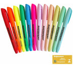 6 Marca Texto Neon + 6 Marca Texto Pastel Masterprint Mp 612