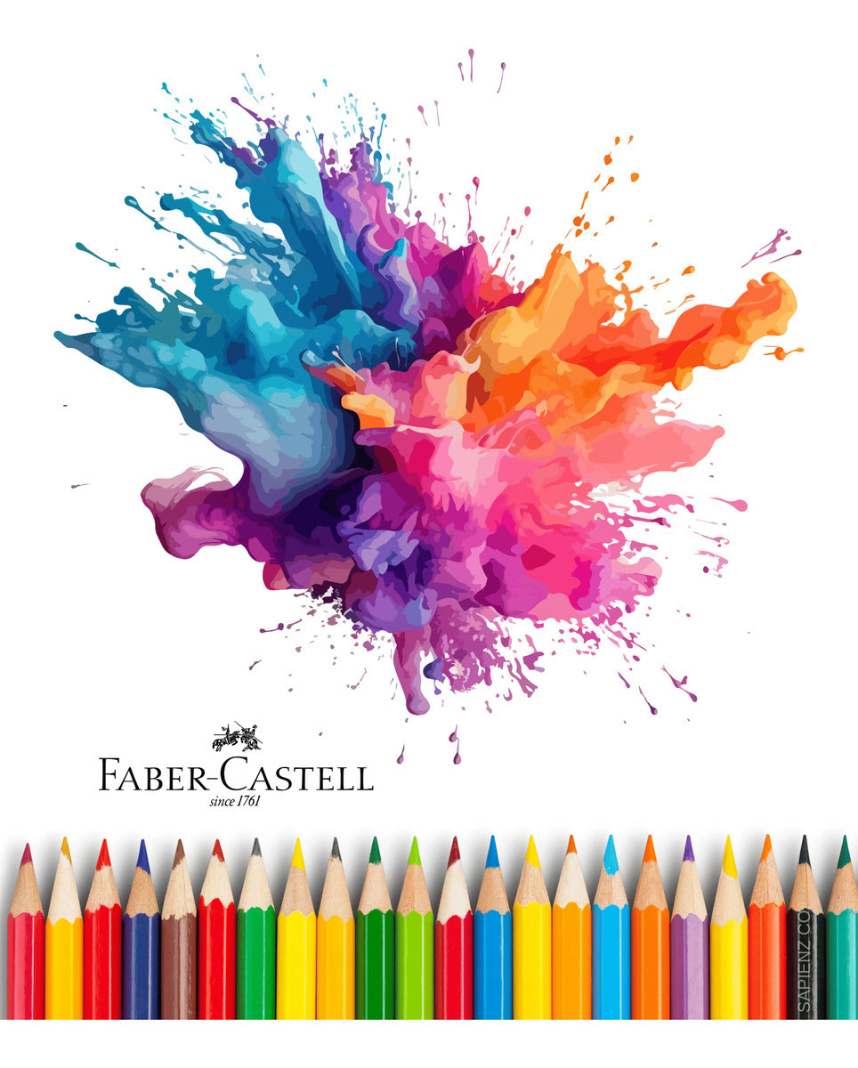 Kit Escolar Faber-castell 24 Lápis + 12 Canetinhas