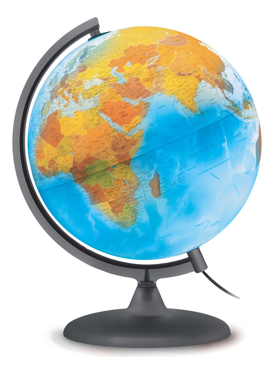 Globo Terrestre Político com LED Tecnodidattica Orion Creation 30cm