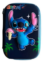 Estojo Escolar Infantil Disney Stitch 72 Lápis Licenciado