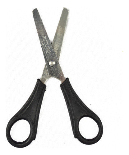 Tesoura Escolar Infantil Sem Ponta Inox 13cm Multiuso