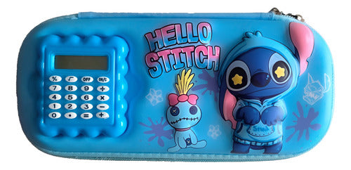 Estojo Escolar Infantil 36 Lápis + Calculadora Licenciado